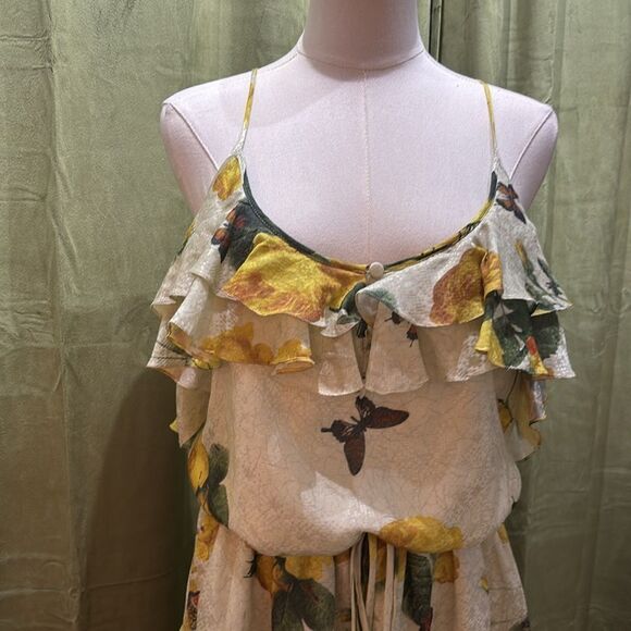 Cris Barros floral print mini ruffle dress, S - Picture 2 of 9
